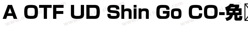 A OTF UD Shin Go CO字体转换